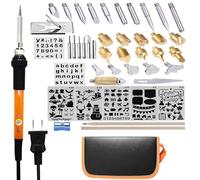 Wood Burner Temperature Constant Soldering Iron Pen Set In Pu Carry Bag