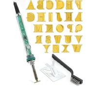 Wood Burning Alphabet kit, Branding Irons Personalized for Wood Leather Branding and Other Surfaces Embossing with 26 Iron 5/8” Tall Letters