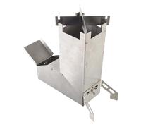 Wood burning furnace, wood fire holes, stainless steel storage heating stove for outdoor cooking - removable charcoal stoves with a transport one