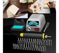 Wood Burning Kit 30Pcs,Pyrography Pen Tool Kit 60W Adjustable Temperature Soldering Pyrography Wood Burning Set Tool Pen and Accessories for Adult Starter Beginner Craf
