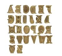 Wood Burning Letter Kit - Branding Iron Tips Set, Copper Carving Heads Tool, Stamping Letters Kits, Craft Pyrography Tools | Professional Wood Burning Kit for Branding Letters Carving DIY Crafts