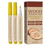 Wood Burning Marker Pen, 6pcs Scorch Pen For Wood Burn, Wood Burn Paste Marker Woodburning Pen Tool, Handmade Design Burning Pyrography Brushes Suitable For Home Beginners