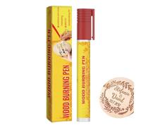 Wood Burning Marker,Waterproof Oil-Based Ink Burning Wood Pen with Hard Nib | Portable Pyrography Tool for Wood Etching and Burning, Artists and Beginners Wood Burning Tool