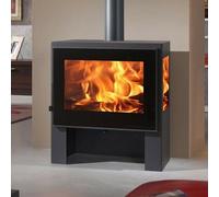 Wood Burning Multi-fuel Stove 3 Sided Capri Tri Vision Contemporary Stove [EEK: A]