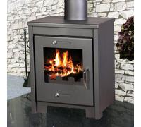 Wood Burning Multi Fuel Stove 8Kw Ruby Steel Stove, Ecodesign, 150mm, 6 Inch Top Flue