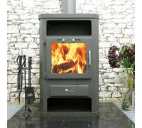 Wood Burning Multifuel Stove With Back Boiler Panama B 15Kw