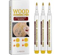 Wood Burning Pen Set with 3 Pcs Pen,Pyrography Art Tool for Wood Crafting,DIY Wood-Painting Tool Kit for Wood Crafting, Art Projects & Handmade Designs (1PC)