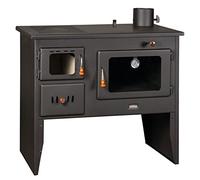 Wood Burning Stove 4+12 kW Cooker Back Boiler Log Burner Woodburning Prity W12PM