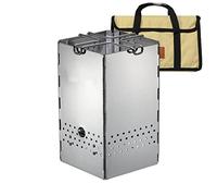 Wood Burning Stove Camping Stove, Folding Burning Backpack Stove Portable Wood Burning Camp Stove Backpacking Stove for Hiking Camping Picnic BBQ Tumotsit