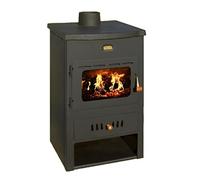 Wood Burning Stove Cast Iron Top Water Jacket Fireplace Back Boiler Prity K1CPW8