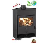 Wood Burning Stove Fireplace Corner Stoves Prity AM D 12,5kw. Eco Planet