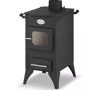 Wood Burning Stove Log Burner Fireplace With Hot Plate - Zvezda Retro - 6 Kw