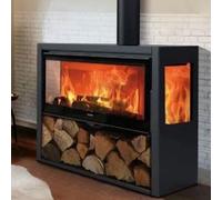 Wood Burning Stove Multifuel Panadero Allegro 3 Sided Wide Stove