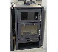 Wood Burning Stove Oven integral Boiler Fireplace Cooker for Central Heating Solid Fuel Log Burner 14/21 kW
