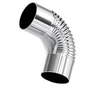 Wood Burning Stove Pipe - 90-Degree Elbow Burner Extension, Stainless Steel Chimney | Durable Heating Ventilation Connector For Camping Garden Backyard House Fireplace BBQ Picnic Grilling Burning Safe