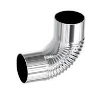 Wood Burning Stove Pipe - 90-Degree Elbow Vent Tube - Stainless Steel Chimney | for Outside Garden Backyard House Fireplace BBQ Picnic Grilling