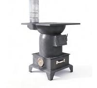 Wood Burning Stove with Chimney Pipe, Thickened Cast Iron Multi-Fuel Heating Stove for Home, Cabin, Tent, Patio Off-Grid Living, Precision Welding Design