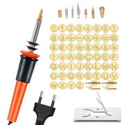 Wood Burning Tools, Wood Leather Burning Kit | 65 Pieces Set | Carving Head Tools with 26 Letters for Crafts and Detailed Artwork