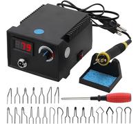 Wood Burnning Kit,Professional Pyrography Wood Burner,Adjustable Temperature Woodburner Machine with Pen for Adults,Wire Tips (Black)