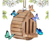 Wood Butterflies Water Feeder House | Wood Butterflies Feeding Habitat Garden Decor For Water And Food