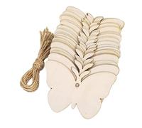 Wood Butterfly Shaped Unfinished Blank Signs DIY Slices Pendants for Decor