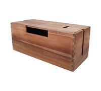 Wood Cable Management Box, Efficient Organization Cord Hider Box Space Optimization Cable Organizer Boxes for Office, Router Wires, Under Desk