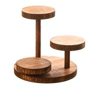 Wood Cake Stand Plant Stand for Bottles Jars Tea Party Craft Figurine | wood,three-layer design,for home,living room,cafe,desktop,bedroom,store,show,commercial activity,displays