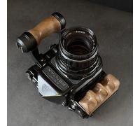 Wood Camera Hand Grip For Pentax 67 6X7 6 * 7 Left and Right Handle Holder Kit Set (Black walnut)