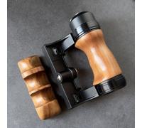 Wood Camera Hand Grip For Pentax 67 6X7 6 * 7 Left and Right Handle Holder Kit Set (Desert Ironwood)