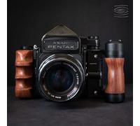 Wood Camera Hand Grip For Pentax 67 6X7 6 * 7 Left and Right Handle Holder Kit Set (Rosewood)