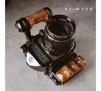 Wood Camera Hand Grip For Pentax 67 6X7 6 * 7 Left and Right Handle Holder Kit Set (zebrawoods)