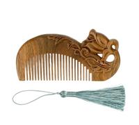 Wood Carved Comb Hair Styling Massage Wooden Scalp Portable Hair Care Tool For Women