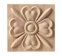 Wood Carved Decal Stripe Corner Appliques Long Hollow Flower Frame Furniture Decor Home Woodcarving Figurines Craft,F29,8