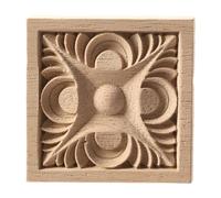 Wood Carved Decal Stripe Corner Appliques Long Hollow Flower Frame Furniture Decor Home Woodcarving Figurines Craft,F50,8