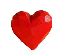 Wood Carved Heart Handmade Ornament Wood Carving Love Keychain Pendant Bag Charm for Craft Decorative Accessories