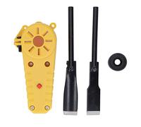 Wood Carving Chisel Set Electric Chisel Tool Angle Grinder Modification Stainless Steel Chisels for Woodworking DIY Sculpture Yellow Black 2Pcs