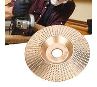 Wood Carving Disc, Hand Sanders for Wood 100mm Gold Bevel Carving Shaping Disc Angle Grinder Sanding Disc Angle Grinder Grinding Wheel Tool for Wood Non Metallic Materials