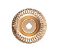 Wood Carving Disc Set for Angle Grinder, 3PCS Carbon Steel Grinding Wheel and Shaping Attachments with Flat Inclined Curved Profiles for 4 or 4.5 Inch Power Tools with 5/8 Arbor
