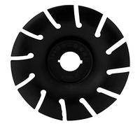 Wood Carving Disc Shaping Wheel 125mm Stainless Steel 12T Accessory for Angle Grinder Ideal for Woodworking and DIY Projects (Black)