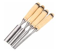 Wood Carving Gouge Set - 4 Professional Grade Tools for Woodworking, Sculpting, and Detailing Projects