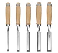 Wood Carving Kit 5pcs Carving Chisel Sharp Woodworking Tools Carrying Case Manual Wood Carving Hand Tools Set for Carpenters