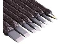 Wood Carving Kit 8pcs/10pcs Tungsten Steel Chisels Set for Woodworking & Stone Carving, Professional Wood Carving Tools with Storage Bag (Durable & Portable)(8pcs)