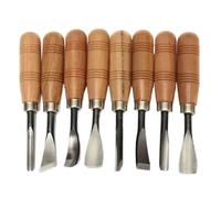 Wood Carving Kit 8Pcs/Set DIY Hand Wood Carving Tools Chip Detail Chisel Set Knives Tool