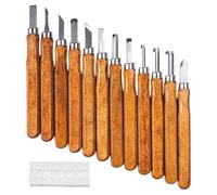 Wood Carving Set | Carbon Steel Scissors - 12 Pieces Carving Tools and Carpentry - For Engravers Carpenters Beginners Artists Craft Model Making