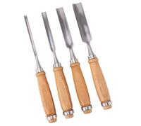 Wood Carving Tool 4pc Flat Edges Chisels with Cutter Flat Chisels for Craftsmanship and Carpentry