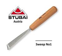 Wood Carving Tool 550210 Stubai 10mm No1 Sweep Skew