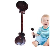 Wood Castanets Hand Percussion | Spanish Hand Castanets with String | Portable Musical Clapper Traditional Teaching Aids for Kindergarten & Kids