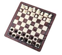 Wood Chess Set 13.78in Imitation Board with 2.48in Kings Pieces (Dark