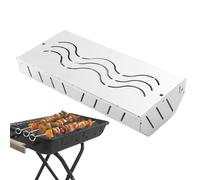 Wood Chip Smoker Box - Box for Pellet Grill, Smoked Stainless Steel Box | Charcoal Grill Accessory with Lid, Outdoor Charcoal Holder, Works