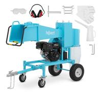 Wood Chipper 18 HP Ø 12 cm - Garden Chippers by Hillvert Blue,White
